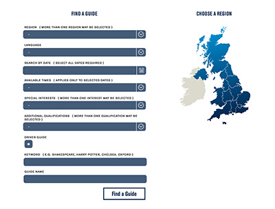 Find a Guide web page visual