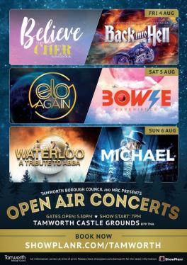 Open air concerts Tamworth 
