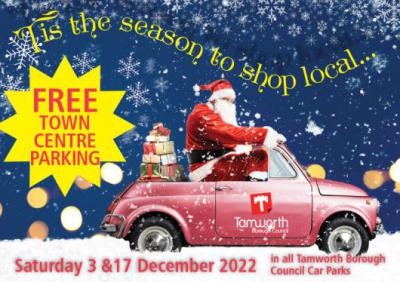 Free Christmas car parking Tamworth 2022