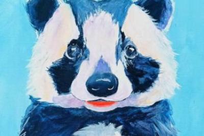 Painting of a panda 